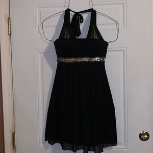 Sweet Storm Black and Silver Dress Size Medium